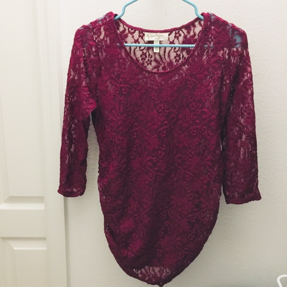 🎉Host Pick!! Jessica Simpson Lace Maternity Top